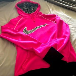 Pink small Nike hoodie